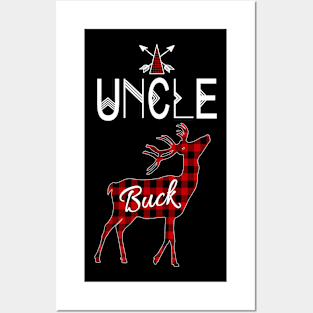 Uncle Buck Deer Buffalo Plaid Family Christmas Camping Holiday Gift Posters and Art